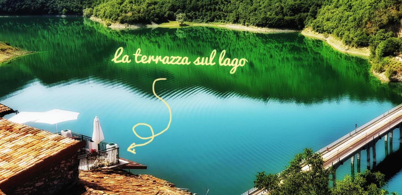 La Terrazza Sul Lago Turano Castel di Tora Eksteriør bilde